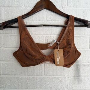 BNWT Maison Lejaby Paris Brown Ombrage M0015 - Cocoa Lace Bra 34D